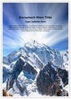 Mount Everest Editable Template