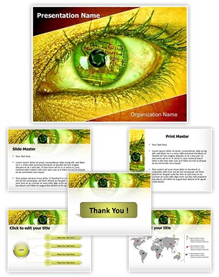 Bionic Eye Editable PowerPoint Template