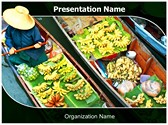 Floating Market Editable PowerPoint Template