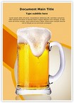 Beer Glass Editable Template