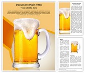 Beer Glass Editable PowerPoint Template