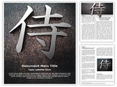 Samusai Kanji Editable PowerPoint Template