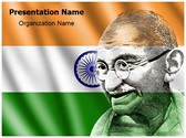 Mahatma Gandhi Editable PowerPoint Template