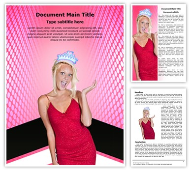 Pageant Editable Word Template