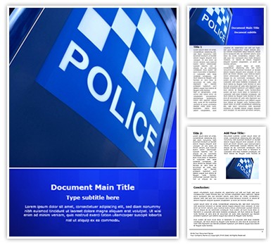 Police Station Editable Word Template