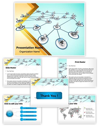 Cloud Networking Editable PowerPoint Template