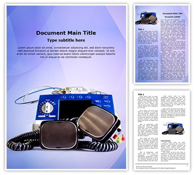 Defibrillator Editable Word Template