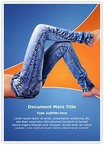 Denim Jeans Editable Template