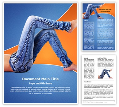 Denim Jeans Editable Word Template
