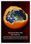 Depletion of Ozone Layer Editable Template