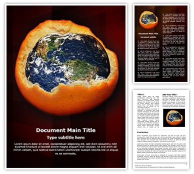 Depletion of Ozone Layer Editable Word Template