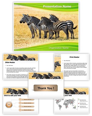 Equus Quagga Editable PowerPoint Template