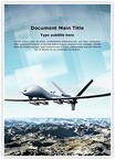 Drone Aircraft Editable Template
