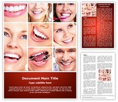 Dentistry Smiling Collage Editable PowerPoint Template