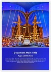 Salford Quays lift bridge Editable Template