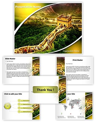 Great Wall of China Editable PowerPoint Template