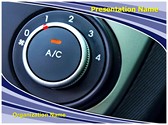 Air Conditioner Button Editable PowerPoint Template