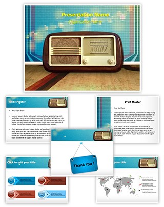 Vintage Radio Editable PowerPoint Template