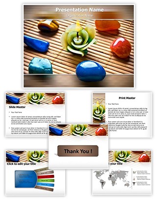 Reiki Healing Stones Editable PowerPoint Template