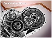 Car Gear Box Editable PowerPoint Template