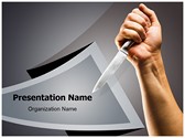 knife Killing Editable PowerPoint Template