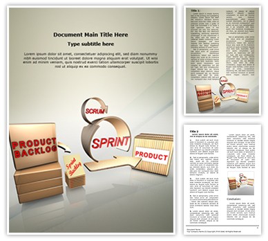 Scrum Process Editable Word Template