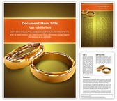 Wedding Couple Rings Editable PowerPoint Template