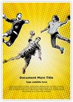 Handball Sports Player Editable Template