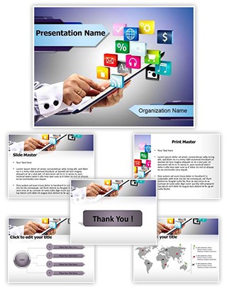 Tablet PC Application Editable PowerPoint Template