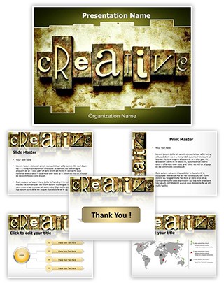 Creative Word Editable PowerPoint Template