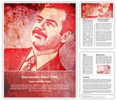 Saddam Hussain Editable PowerPoint Template