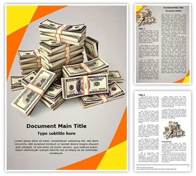 Cash Money Editable Word Template