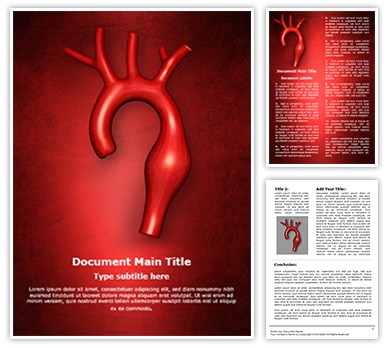 Aortic Aneurysm Editable Word Template