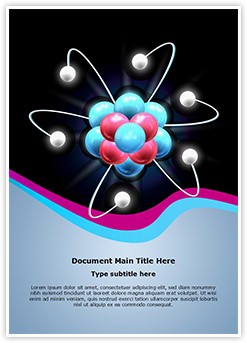 Atom Particles Editable Word Template
