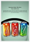 Beverage Can Editable Template