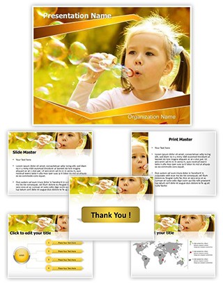 Bubbles Editable PowerPoint Template