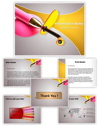 Dental Ultraviolet Light Editable PowerPoint Template