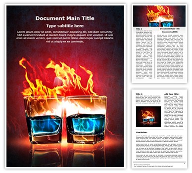 Burning Alcohol Editable Word Template