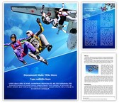 Skydiving Editable PowerPoint Template