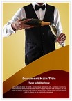 Champagne Serving Editable Template