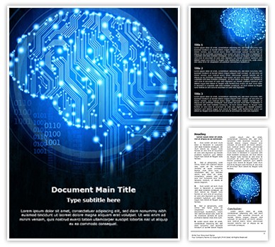 Circuit Brain Editable Word Template