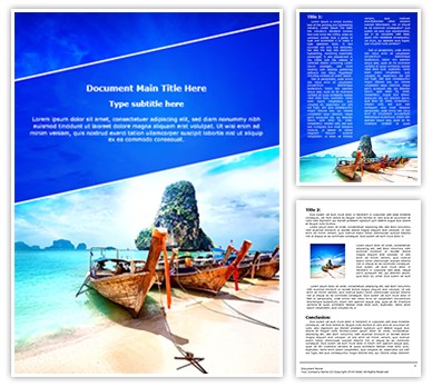 Exotic Tourism Editable Word Template
