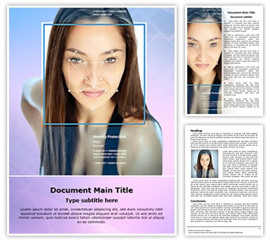 Face Recognition Editable Word Template