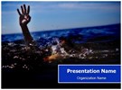 Drowning Editable PowerPoint Template