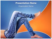 Denim Jeans Editable PowerPoint Template