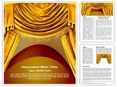 Curtain Curves Editable PowerPoint Template