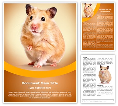 Hamster Editable Word Template