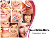 Healthy Teeth Collage Editable PowerPoint Template