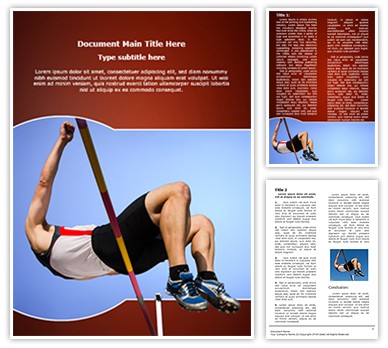 High Jump Editable Word Template