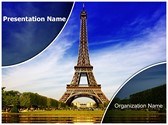 Paris Eiffel Tower Editable PowerPoint Template